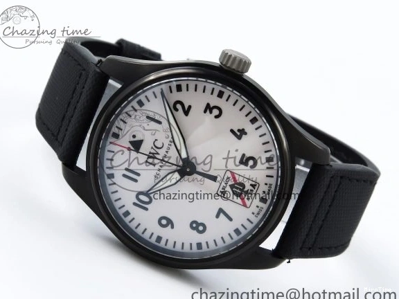 MIROTIME 0101 Pilot Black Ace BLSF 1:1 Best Edition White Lume Dial on Black Nylon Strap MIYOTA OnTrend 7021